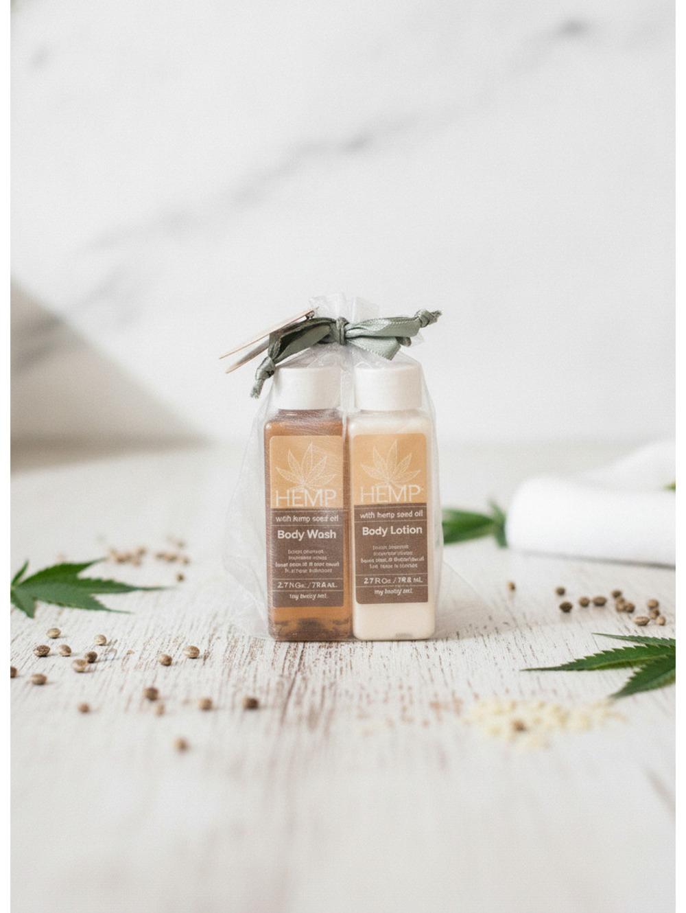 Maui Soap Co. Hemp Body Wash and Body Lotion Gift Set